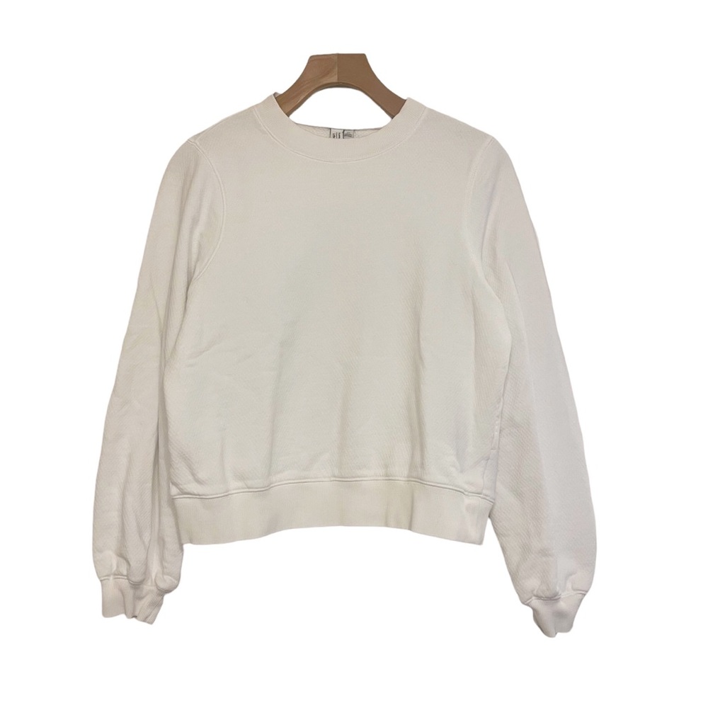 & Other Stories White Terry Crewneck Sweatshirt